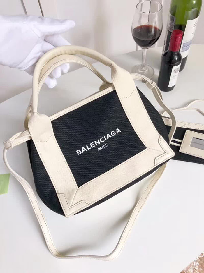 BALENCIAG巴黎世家 NAVY CABAS 子母購物袋 時尚帆布袋  BL1629